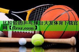 比较轻的乒乓球台大发体育下载官网